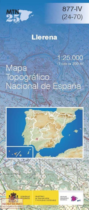 877-4 LLERENA | CNIG topographical map