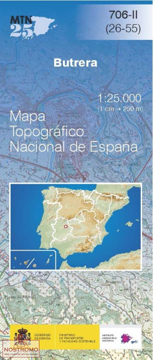706-2 BUTRERA | CNIG topographical map
