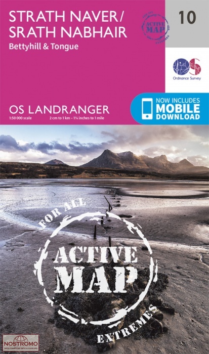 010 STRATH NAVER - BETTYHILL & TONGUE | OS hiking map