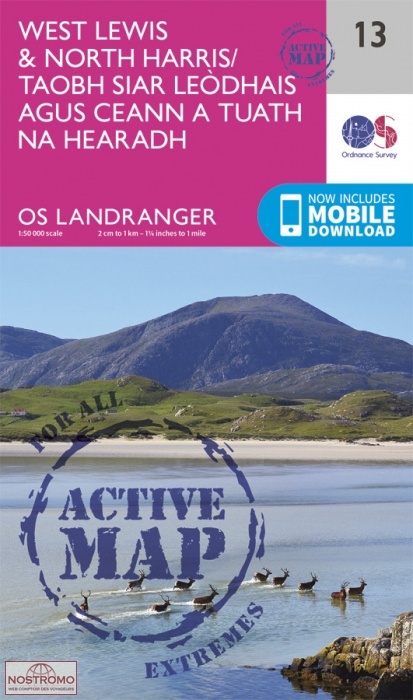 013 WEST LEWIS & NORTH HARRIS | OS hiking map