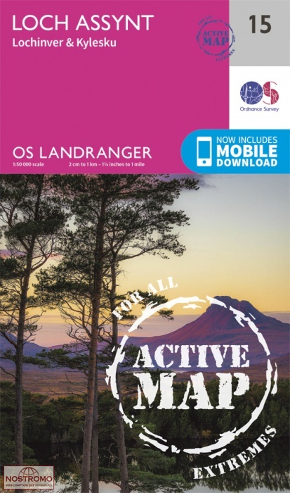 015 LOCH ASSYNT - LOCHINVER & KYLESKU | OS hiking map