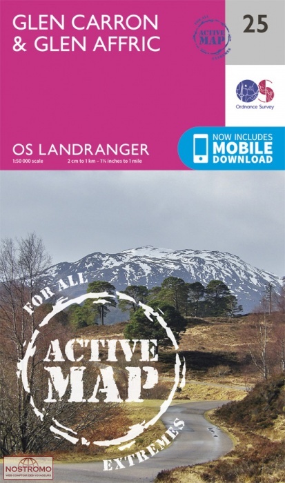 025 GLEN CARRON & GLEN AFFRIC | OS hiking map