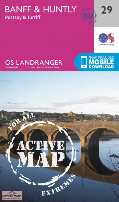 029 BANFF & HUNTLY - PORTSOY & TURRIFF | OS hiking map