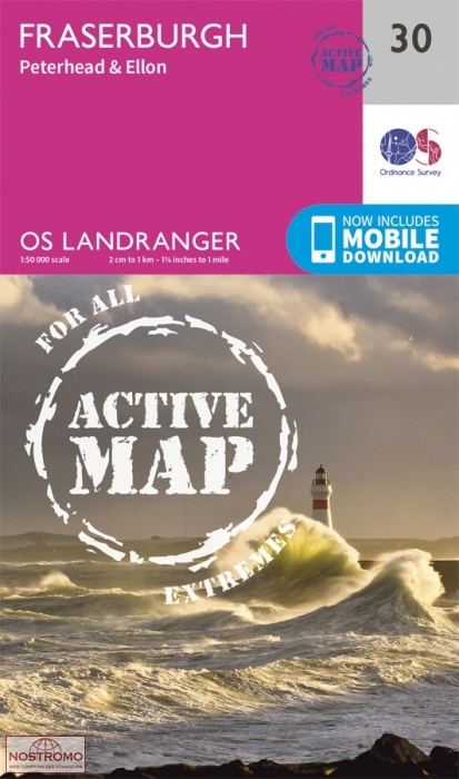 030 FRASERBURGH - PETERHEAD & ELLON | OS hiking map