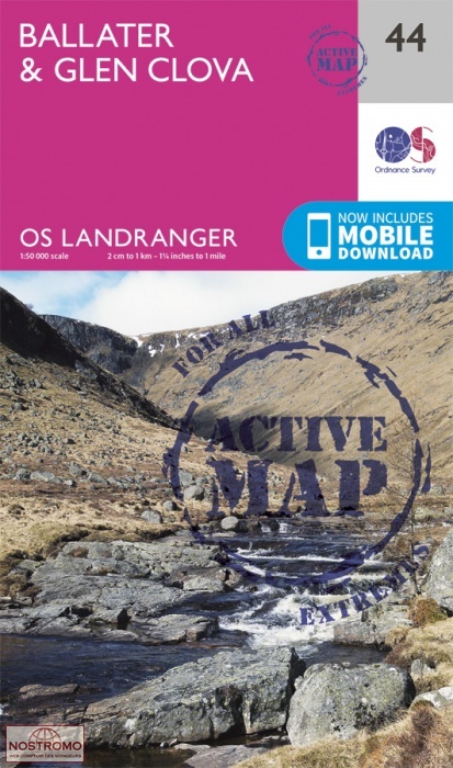 044 BALLATER & GLEN CLOVA | OS hiking map