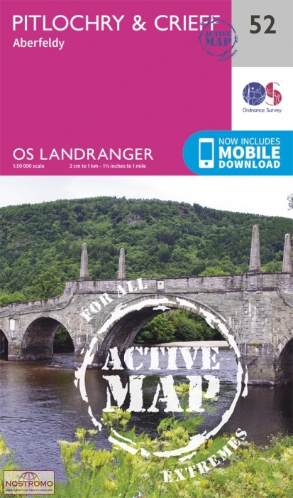 052 PITLOCHRY & CRIEFF - ABERFELDY | OS hiking map