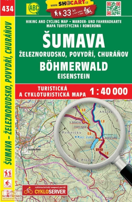 434 ŠUMAVA - ŽELEZNORUDSKO | carte de randonnée Shocart
