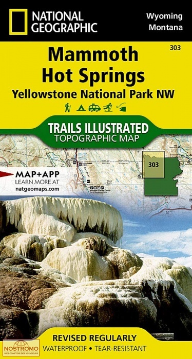 MAMMOTH HOT SPRINGS | National Geographic hiking map