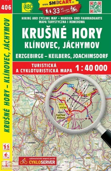 406 KRUŠNÉ HORY | carte de randonnée Shocart