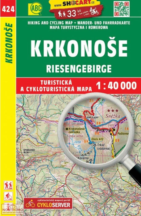 424 KRKONOŠE | carte de randonnée Shocart