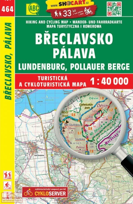 464 BŘECLAVSKO - PÁLAVA | Shocart hiking map
