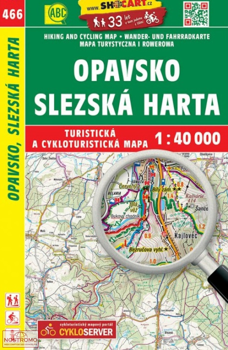 466 OPAVSKO - SLEZSKA HARTA | Shocart hiking map