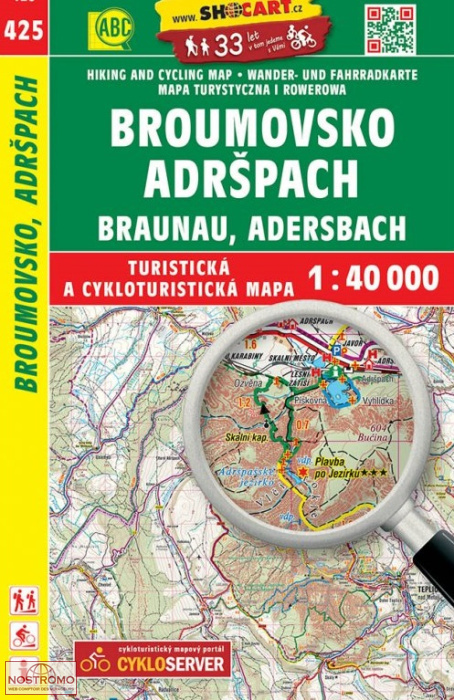 425 BROUMOVSKO - ADRŠPACH | carte de randonnée Shocart