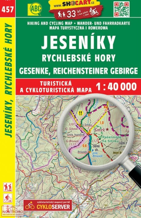 457 JESENÍKY - RYCHLEBSKÉ HORY | Shocart hiking map