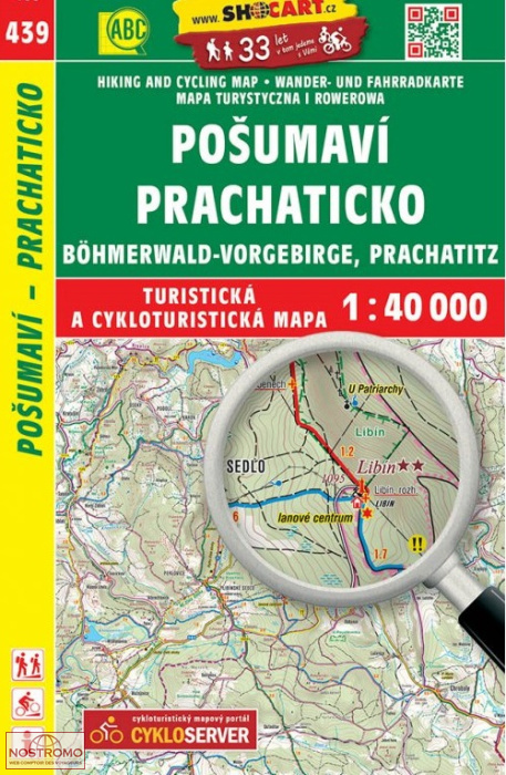 439 POŠUMAVÍ - PRACHATICKO | Shocart hiking map