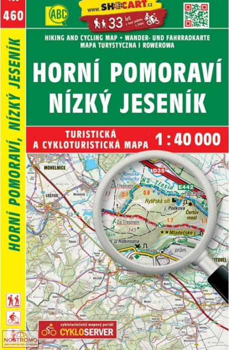 460 HORNÍ POMORAVÍ - NÍZKÝ JESENÍK | Shocart hiking map