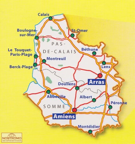 Carte pasdecalais somme michelin