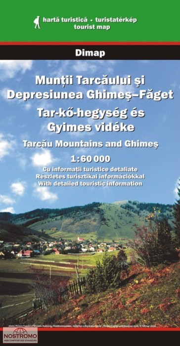 TARCAU MOUNTAINS AND GHIMES | Dimap hiking map