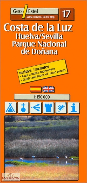 COSTA DE LA LUZ - PARC NATIONAL DE LA DONANA 17 | carte touristique Goestel