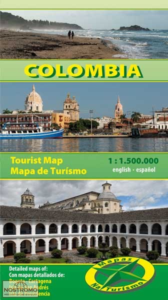 COLOMBIE | carte touristique Mapas Naturismo
