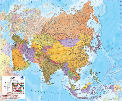 ASIA | Maps International wall map