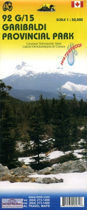 GARIBALDI PROVINCIAL PARK | carte topographique ITMB